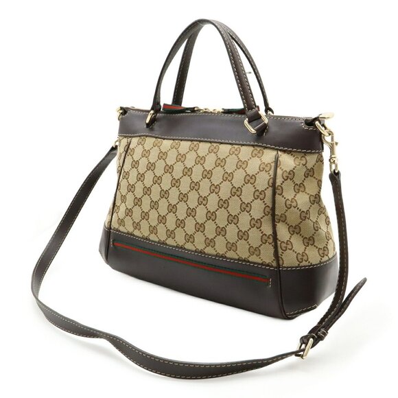 GUCCI Brown Leather Shoulder Bag - Picture 3 of 10